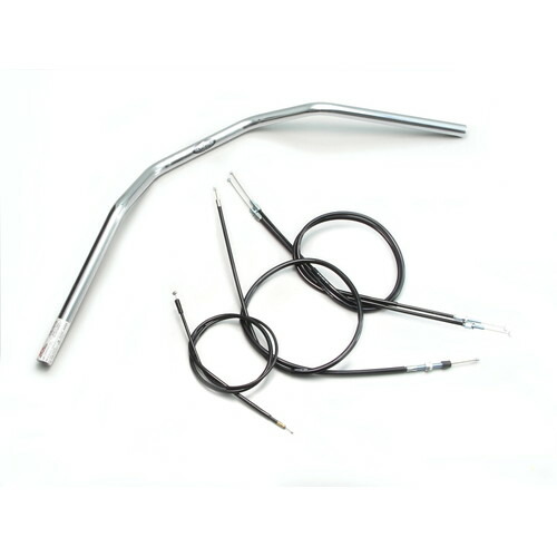 HURRICANE トラッカーHIGH ハンドルセット クロームメッキ H018-044C バイク ハンドルバー