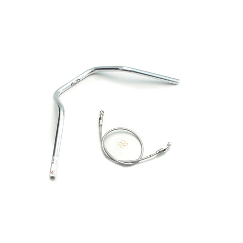 HURRICANE ナロー4型 ハンドルセット クロームメッキ H018-048C バイク ハンドルバー