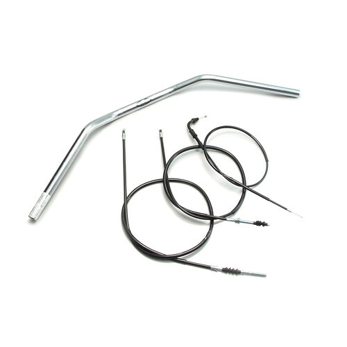 HURRICANE トラッカーLOW ハンドルセット クロームメッキ H020-043C バイク ハンドルバー