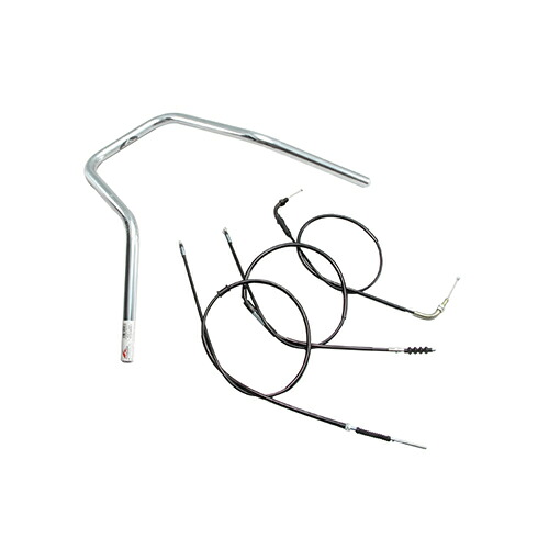 HURRICANE スーパーナロー ハンドルセット クロームメッキ H021-050C バイク ハンドルバー 9,248円