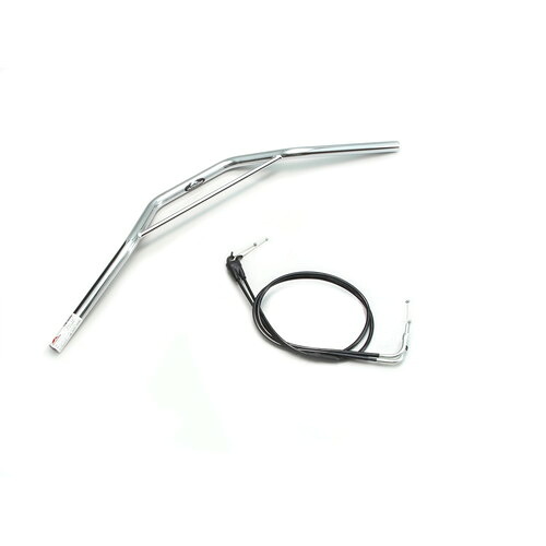 HURRICANE トラッカースペシャル ブリッジ付 ハンドルセット クロームメッキ H301-034C バイク ハンドルバー｜パーツダイレクト店