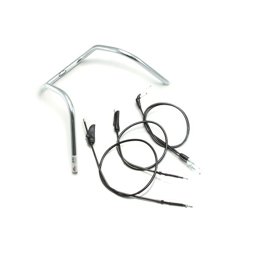 HURRICANE 360シックスベンド ハンドルセット クロームメッキ H307-088C バイク ハンドルバー｜パーツダイレクト店