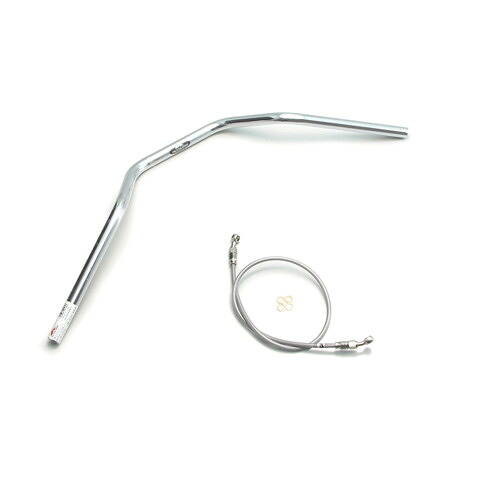 HURRICANE ZII-TYPE ハンドルセット クロームメッキ H505-078C バイク ハンドルバー｜パーツダイレクト店
