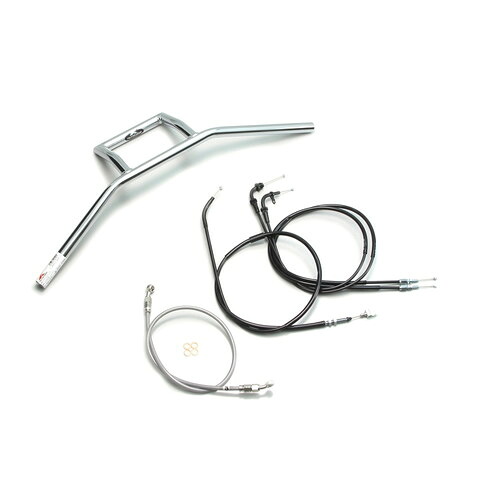 HURRICANE 170Z型 ハンドルセット クロームメッキ H506-105C バイク ハンドルバー|パーツダイレクト店