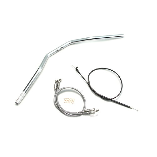 HURRICANE トラッカースペシャル ハンドルセット クロームメッキ H703-033C バイク ハンドルバー