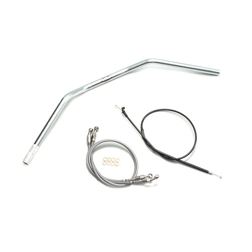 HURRICANE トラッカーLOW ハンドルセット クロームメッキ H703-043C バイク ハンドルバー