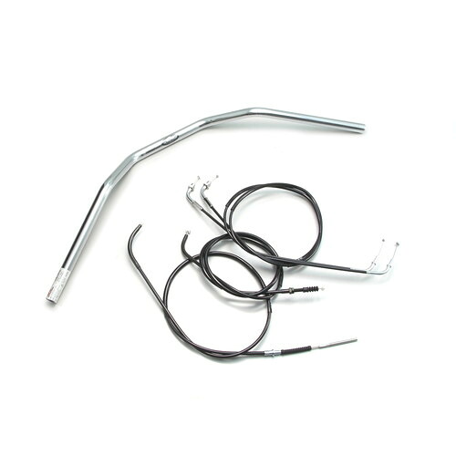 HURRICANE トラッカーHIGH ハンドルセット クロームメッキ H711-044C バイク ハンドルバー