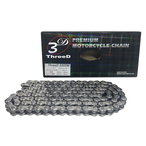 EKチェーン(江沼チェーン) バイク チェーン ThreeD レーシングシリーズ 520SM CR 110L (シルバー) 520SMCR-110L 520-110