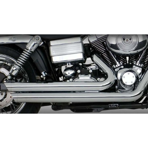 VANCE&HINES 17911 ビッグショット スタッガード 2-2 パワーチャンバー採用(バイパス構造) フルシステム クローム V17911 バイク フルエキゾーストマフラー｜パーツダイレクト店