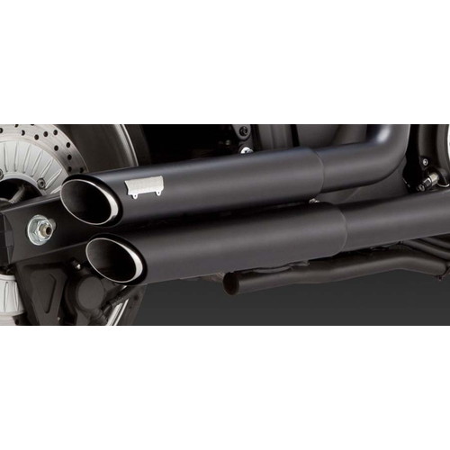 VANCE&HINES 48501 ツインスラッシュ スタッガード 2-2 フルシステム ブラック 1811-2468 バイク フルエキゾーストマフラー｜パーツダイレクト店
