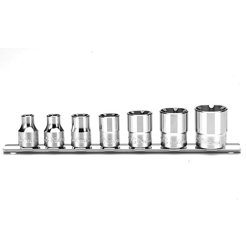 ko-ken RS3400LH/7 3/8(9.5mm)SQ. LHSソケットレールセット 7ヶ組 ハンドツール用ソケット・ビット