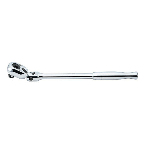 ko-ken 4774PB 1/2(12.7mm)SQ. プッシュボタン式首振りラチェットハンドル(ポリッシュグリップ) 全長330mm ラチェットハンドル・ヘッド