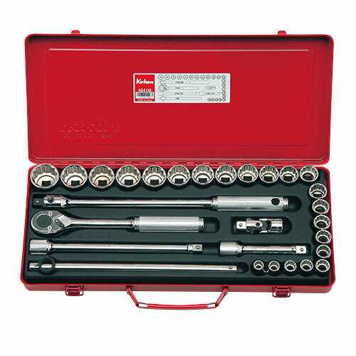 ko-ken 4241M 1/2(12.7mm)SQ. ソケットセット 28ヶ組 ハンドツール用ソケット・ビット