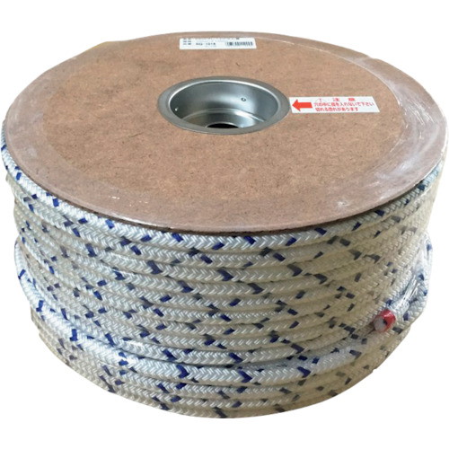 ユタカメイク PPWブレード ドラム巻 紺ホワイト 10mm×100m PRQ1016 物流 梱包 倉庫 ロープ・ひも|パーツダイレクト店