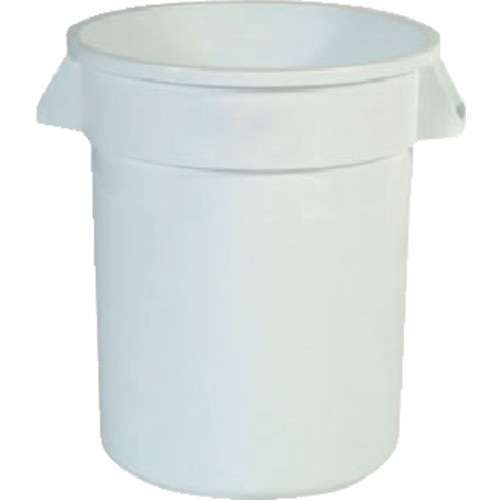 Rubbermaid(ラバーメイド) ラウンドブルートコンテナ スリット付き 75.7L ホワイト 262001 日用品