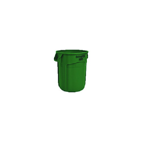 Rubbermaid(ラバーメイド) ラウンドブルートコンテナ スリット付き 75.7L ダークグリーン 262006 日用品