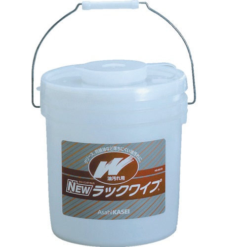 旭化成 NEWラックワイプ 油汚れ用バケツタイプ 200×260mm 300枚入 HD9001B 清掃用品