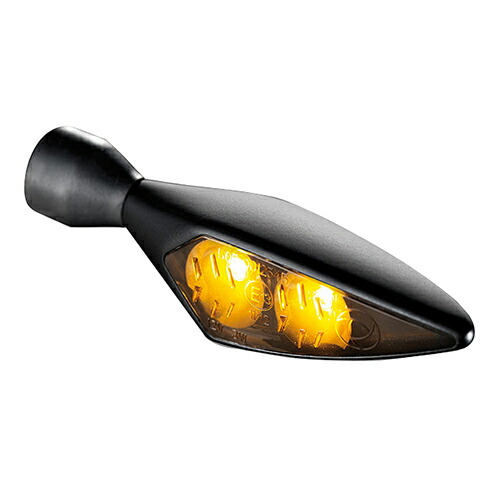 Kellermann(ケラーマン) micro Rhombus Dark/マイクロ ローンバス ダーク マットブラック/スモーク KM148-100 バイク ウインカー画像