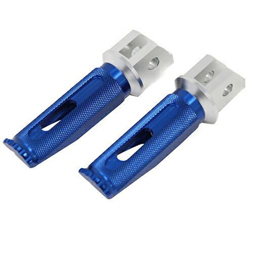 SPEEDRA アルミ削り出しタンデムステップ レーシングタイプ パッセンジャー用 シルバー/ブルー AFPR104BE バイク