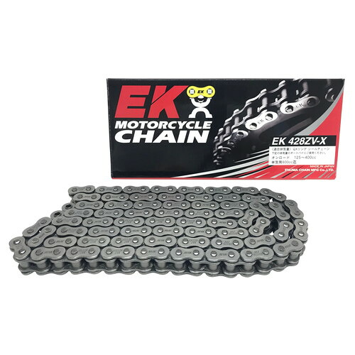 EKチェーン(江沼チェーン) ZVXシリーズ 428ZVX-126L スチール MLJ(カシメジョイント) 428ZVX-126L-MLJ バイク チェーン