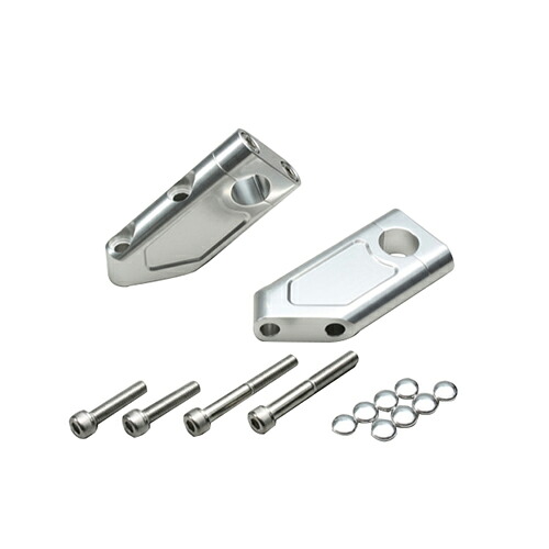 HURRICANE HB0531A スーパーセットバックホルダー シルバーアルマイト バイク ハンドルホルダー・ライザー・ポスト 7,820円