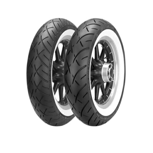 METZELER(メッツラー) ME 888 MARATHON ULTRA WHITEWALL MH90-21 54H TL フロント 2408500 バイク タイヤ オンロードバイアス