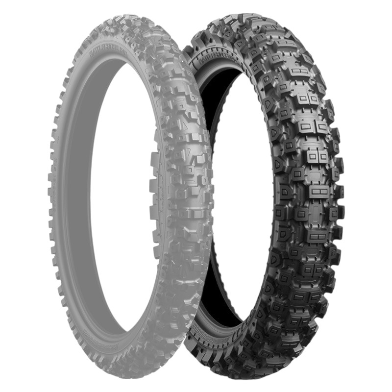 BRIDGESTONE BATTLECROSS X40 120/80-19 63M W リア HARD MCS01368 バイク オフロードレース