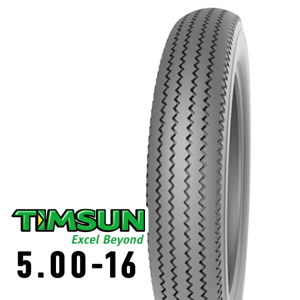 TIMSUN(ティムソン) TS708A 5.00-16 71S TT フロント/リア TS-708A バイク タイヤ オンロードバイアス