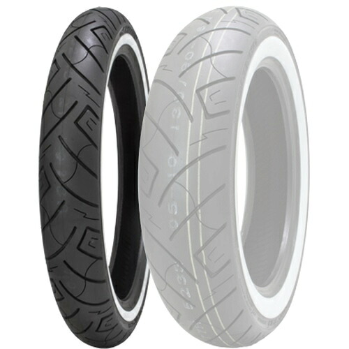 SHINKO(シンコー) SR777 130/80-17 65H TL フロント ホワイトウォール(WW) バイク タイヤ オンロードバイアス