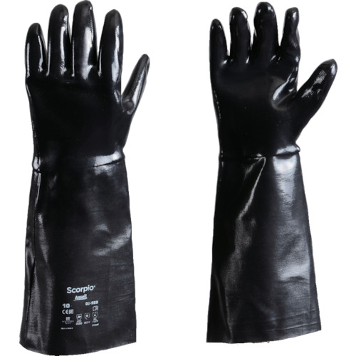 アンセル 耐薬品手袋 アルファテック 09-928 XL 作業 安全 保安
