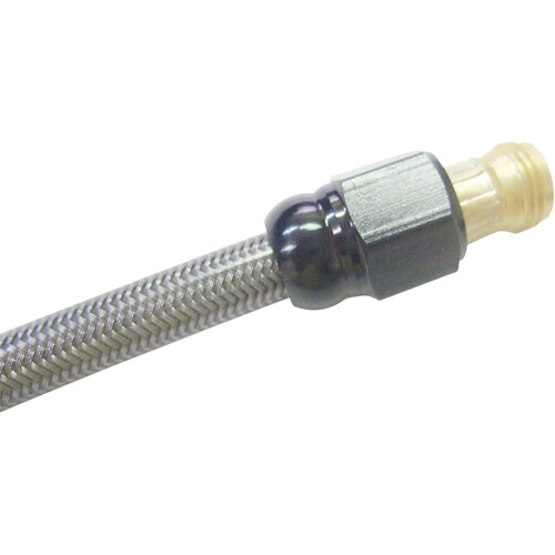 アルキャンハンズ ヴィーナスラインブラックメッシュホース アルミブラック2450mm MB2450B バイク ブレーキホース
