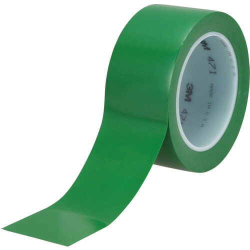 3M 高機能ラインテープ 471 緑 50mm×32.9m 個装 物流用品