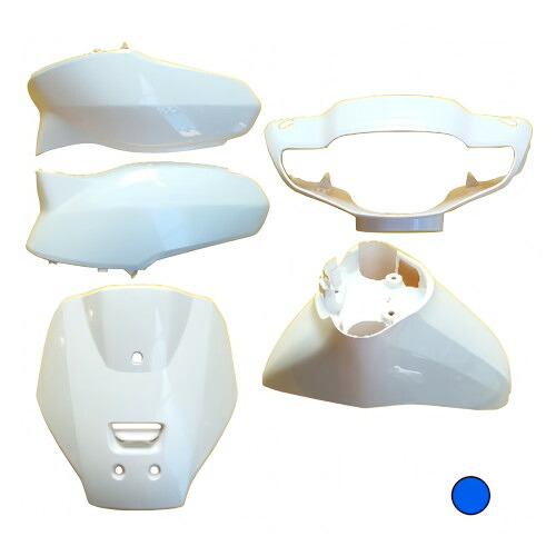 PFP(ピーエフピー) 外装5点セット TACT(AF75/AF79) グリントウェーブブルーメタリック(B-197M) バイク 外装セット
