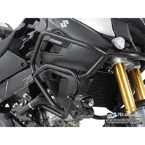 HEPCO&BECKER(ヘプコ&ベッカー) タンクガード ブラック V-Strom1000 ABS(14-16) 502-3530-0001 バイク エンジンガード｜パーツダイレクト店