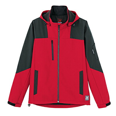 アイトス(AITOZ) TULTEX AZ-10312 裏フリース防風ジャケット レッド 5L 作業 安全 保安 作業服