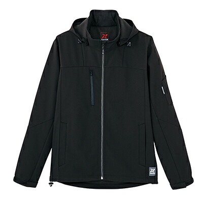 アイトス(AITOZ) TULTEX AZ-10312 裏フリース防風ジャケット ブラック S 作業 安全 保安 作業服