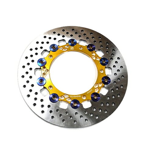KN企画 ディスクローター 245mm マジェスティ125 ゴールド KN-MA125DK-245GD バイク|パーツダイレクト店