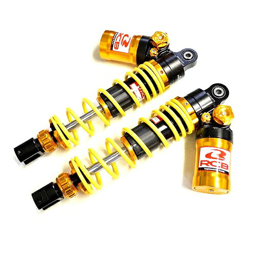 RCB(レーシングボーイ) リアショック減衰調整付 305mm DB-4 ゴールド AEROX155,NVX155 01A0121Y バイク|パーツダイレクト店