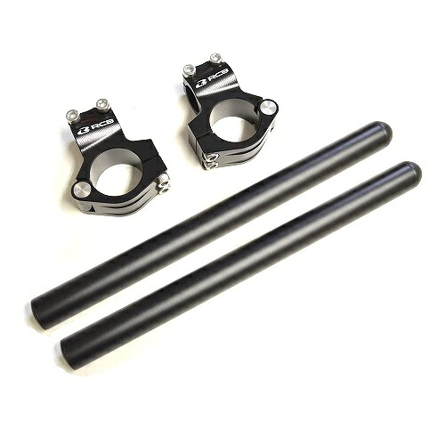 RCB(レーシングボーイ) 汎用クリップオンハンドルバー 37mm ブラック 01HB007B バイク