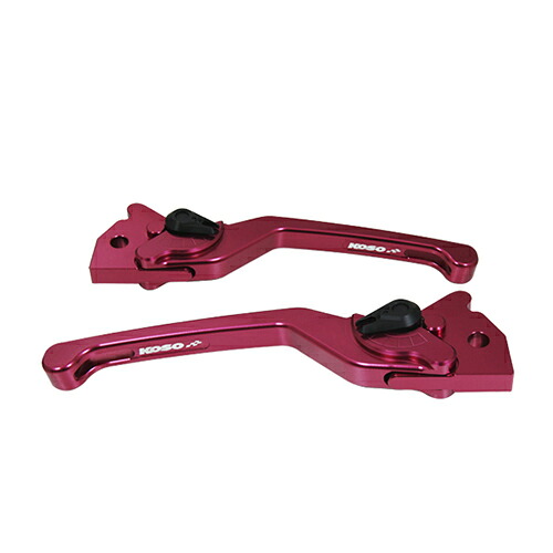 KOSO(コーソー) GPスタイル調整式ブレーキレバー レッド SMAX/マジェS/シグナス4・5型/BW’S R KS-BLSM-ARDBK バイク