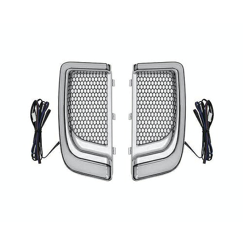 KURYAKYN(クリアキン) トレーサー LED ロワーフェアリング グリル クローム 5063 バイク アクセサリー|パーツダイレクト店