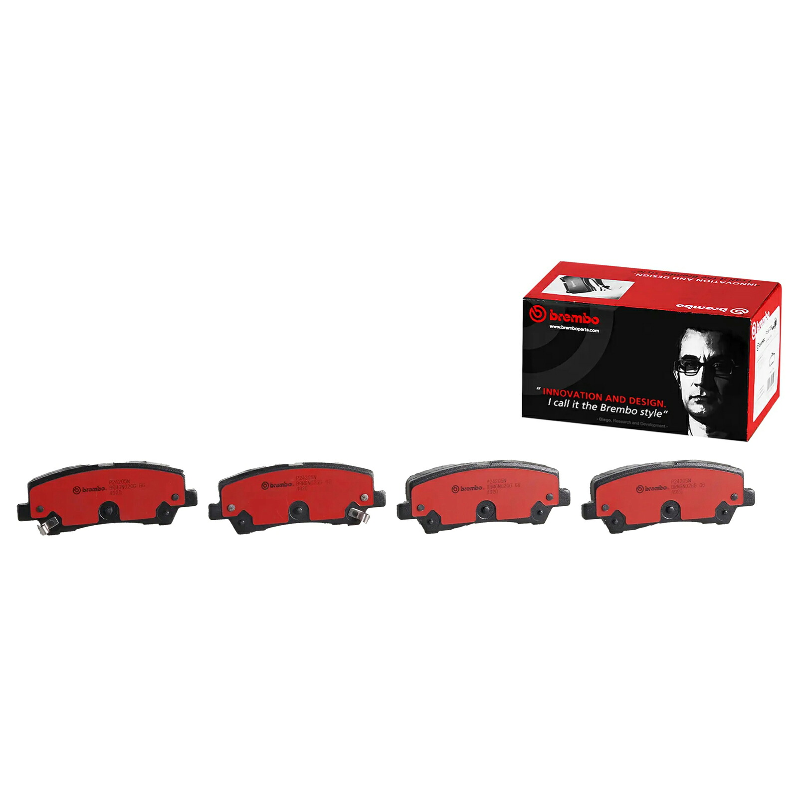 Brembo(ブレンボ) ブレーキパッド セラミック P24 205N P24205N 自動車|パーツダイレクト店