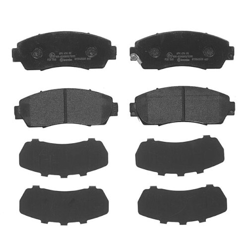 Brembo(ブレンボ) ブレーキパッドブラック P28 068 P28068 自動車