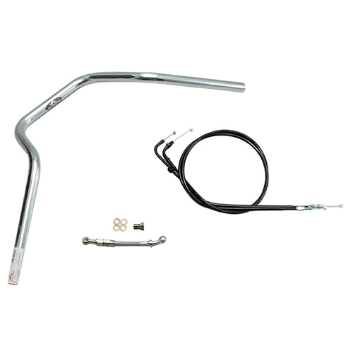 HURRICANE POLICE 4型 ハンドルセット H039-068C バイク ハンドルバー|パーツダイレクト店