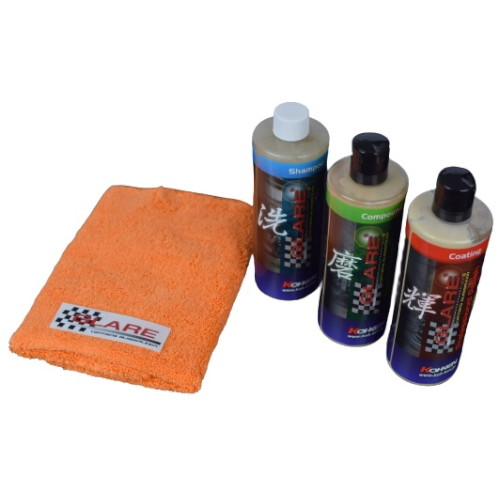 GLARE ボディケア 12oz(約355ml) 3本セット GL-007 洗車 ワックス・コーティング・光沢復活剤