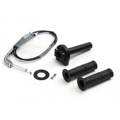 ACTIVE 車種別スロットルキット TYPE-1 巻取φ44/メッキ金具 ブラック Z900(18-21) 1071142 バイク