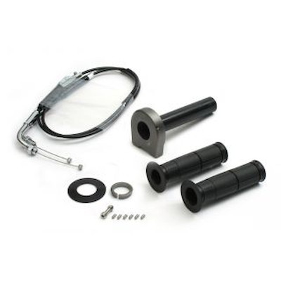 ACTIVE 車種別スロットルキット TYPE-2 巻取φ28/メッキ金具 ガンメタ GROM(13-20) 1074027 バイク