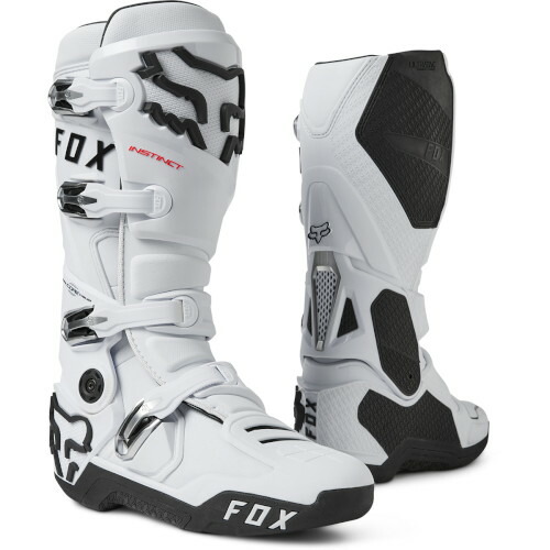 FOX RACING インスティンクト ブーツ ホワイト 9(26.4cm) C4886 バイク オフロードブーツ|パーツダイレクト店