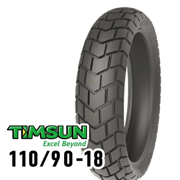 TIMSUN(ティムソン) ストリートハイグリップ TS712R 110/90-18 61P TT リア バイク タイヤ オフロード・アドベンチャー