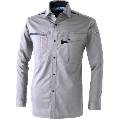C’s CLUB(シーズクラブ) T/Cストレッチシャツ 351011 シルバー 8L 作業 安全 保安 作業服